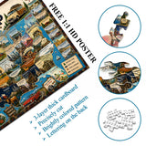 Stilvolles Blumenhunde-Puzzle 1000 Teile