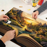 Silent Brook Village Jigsaw Puzzle 1000 pezzi
