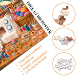 Stilvolles Blumenhunde-Puzzle 1000 Teile