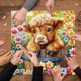 Garden Calf Jigsaw Puzzle 1000 Pieces