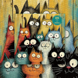 Big-Eye Cats Jigsaw Puzzle 1000 Pieces
