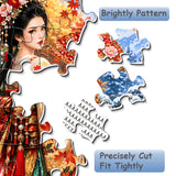 Puzzle élégant de chiens de fleurs 1000 pièces