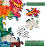 Elegante puzzle con cani con fiori, 1000 pezzi