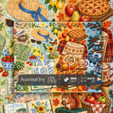 Elegante puzzle con cani con fiori, 1000 pezzi