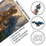 Blaues Weihnachtswunderland -Puzzle 1000 Stücke