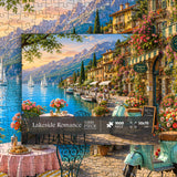 Elegante puzzle con cani con fiori, 1000 pezzi
