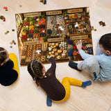 Stilvolles Blumenhunde-Puzzle 1000 Teile