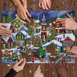 Christmas Joyous Town Jigsaw Puzzle 1000 Pieces