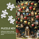 Snowy Night Village Jigsaw Puzzle 1000 Stück