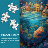 Rompecabezas de pájaro de plumas de cristal 1000 piezas