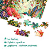 Stilvolles Blumenhunde-Puzzle 1000 Teile
