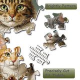 Elegante puzzle con cani con fiori, 1000 pezzi