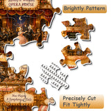 Elegante puzzle con cani con fiori, 1000 pezzi