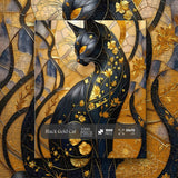 Black Gold Cat Jigsaw Puzzle 1000 Pieces
