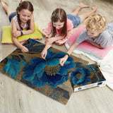 Elegant Blue Flower Jigsaw Puzzle 1000 Pieces