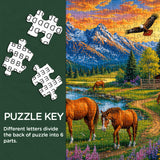 Stilvolles Blumenhunde-Puzzle 1000 Teile