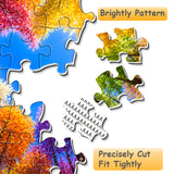 Stilvolles Blumenhunde-Puzzle 1000 Teile