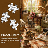Puzzle élégant de chiens de fleurs 1000 pièces