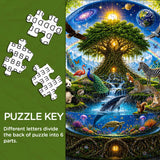 Stilvolles Blumenhunde-Puzzle 1000 Teile