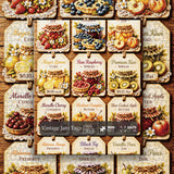 Vintage Jam Tags Jigsaw Puzzle 1000 Pieces
