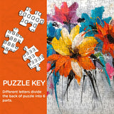 Colorful Floral Charm Jigsaw Puzzle 1000 Pieces