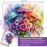Umbrella Blooms Jigsaw Puzzle 1000 Pieces