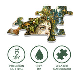 Elegante puzzle con cani con fiori, 1000 pezzi