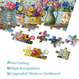 Elegante puzzle con cani con fiori, 1000 pezzi