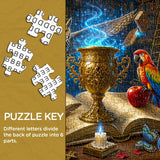 Stilvolles Blumenhunde-Puzzle 1000 Teile