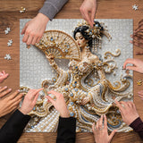 Stilvolles Blumenhunde-Puzzle 1000 Teile