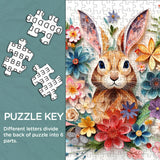 Bunny Among Blooms Jigsaw Puzzle 1000 Pieces