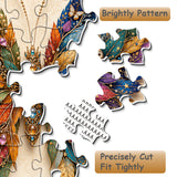 Elegante puzzle con cani con fiori, 1000 pezzi