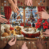 Christmas Living Room Jigsaw Puzzle 1000 Pieces