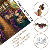 Stilvolles Blumenhunde-Puzzle 1000 Teile