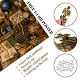 Puzzle vintage con armadio naturale, 1000 pezzi