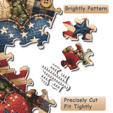 Elegante puzzle con cani con fiori, 1000 pezzi