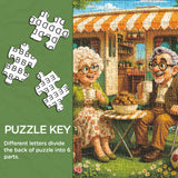 Puzzle élégant de chiens de fleurs 1000 pièces
