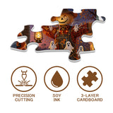 Puzzle Halloween dans la ville des épouvantails 1000 pièces