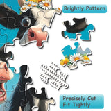 Flower Crown Cows Jigsaw Puzzle 1000 Pieces