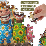 Puzzle con collage di foglie autunnali, 1000 pezzi