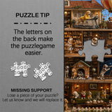 Stilvolles Blumenhunde-Puzzle 1000 Teile