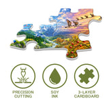 Stilvolles Blumenhunde-Puzzle 1000 Teile