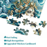 Stilvolles Blumenhunde-Puzzle 1000 Teile
