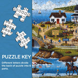 Elegante puzzle con cani con fiori, 1000 pezzi