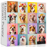 Flower Crown Dog Jigsaw Puzzle 1000 Pieces