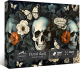 Floral Skull Jigsaw Puzzles 1000 Pieces