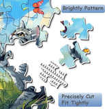 Cat Chasing Butterfly Jigsaw Puzzle 1000 Pieces