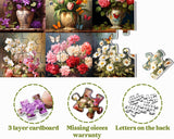 Retro Flower Basket Jigsaw Puzzle 1000 Pieces