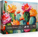 Cactus Flower Jigsaw Puzzle 1000 Pieces