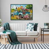 Flowers and Truck Jigsaw Puzzles 1000 Pieces